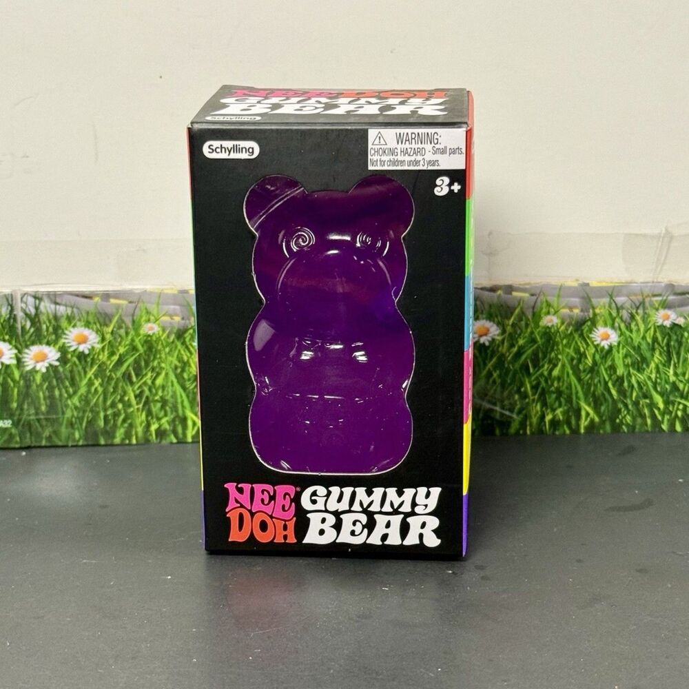 NeeDoh Gummy Bear - Purple - Brand New Sealed - Schylling
